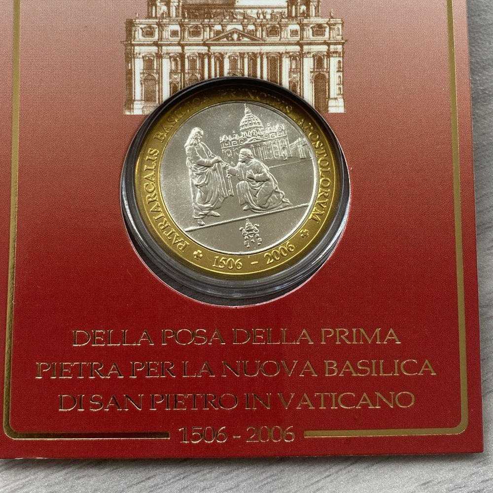 COIN: Medalla V Centenario Basílica Vaticana